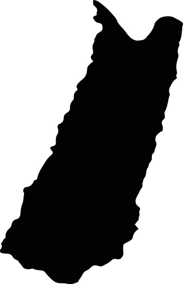 Wiang Kaen Thailand silhouette map vector