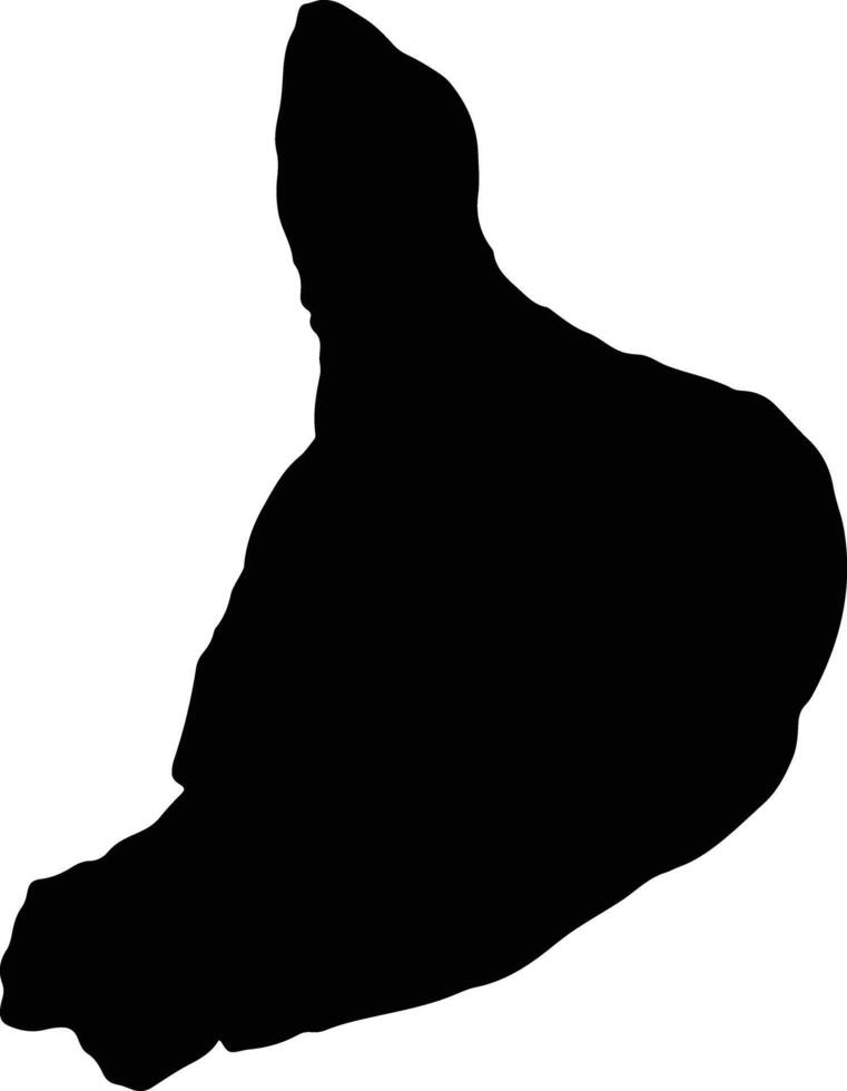 Wiang Kao Thailand silhouette map vector