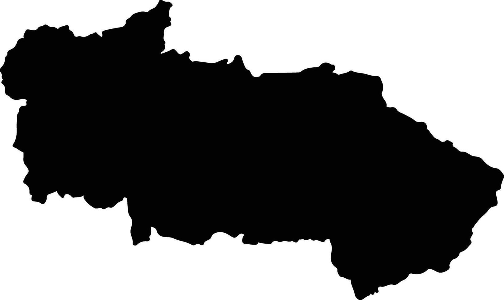 Wiang Sa Thailand silhouette map vector
