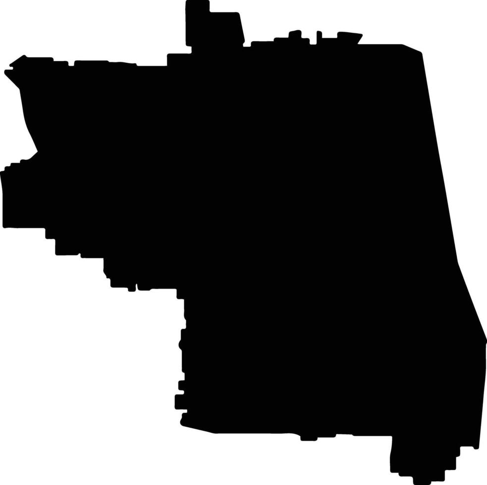 Wickepin Australia silhouette map vector