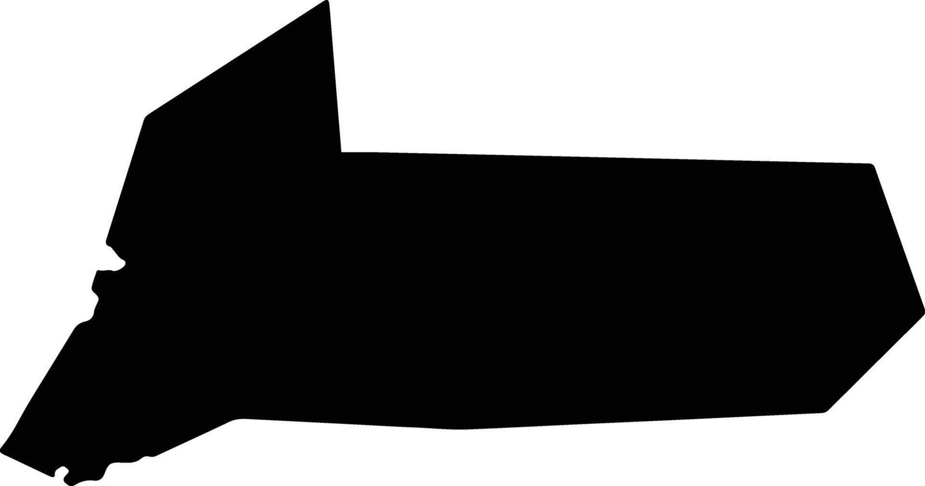 Wicomico United States silhouette map vector