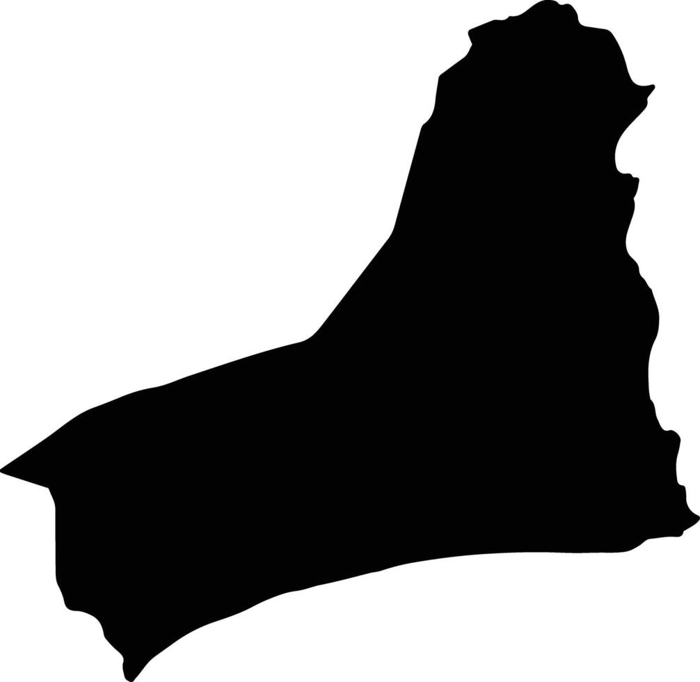 WILAYAT AD DUQM Oman silhouette map vector