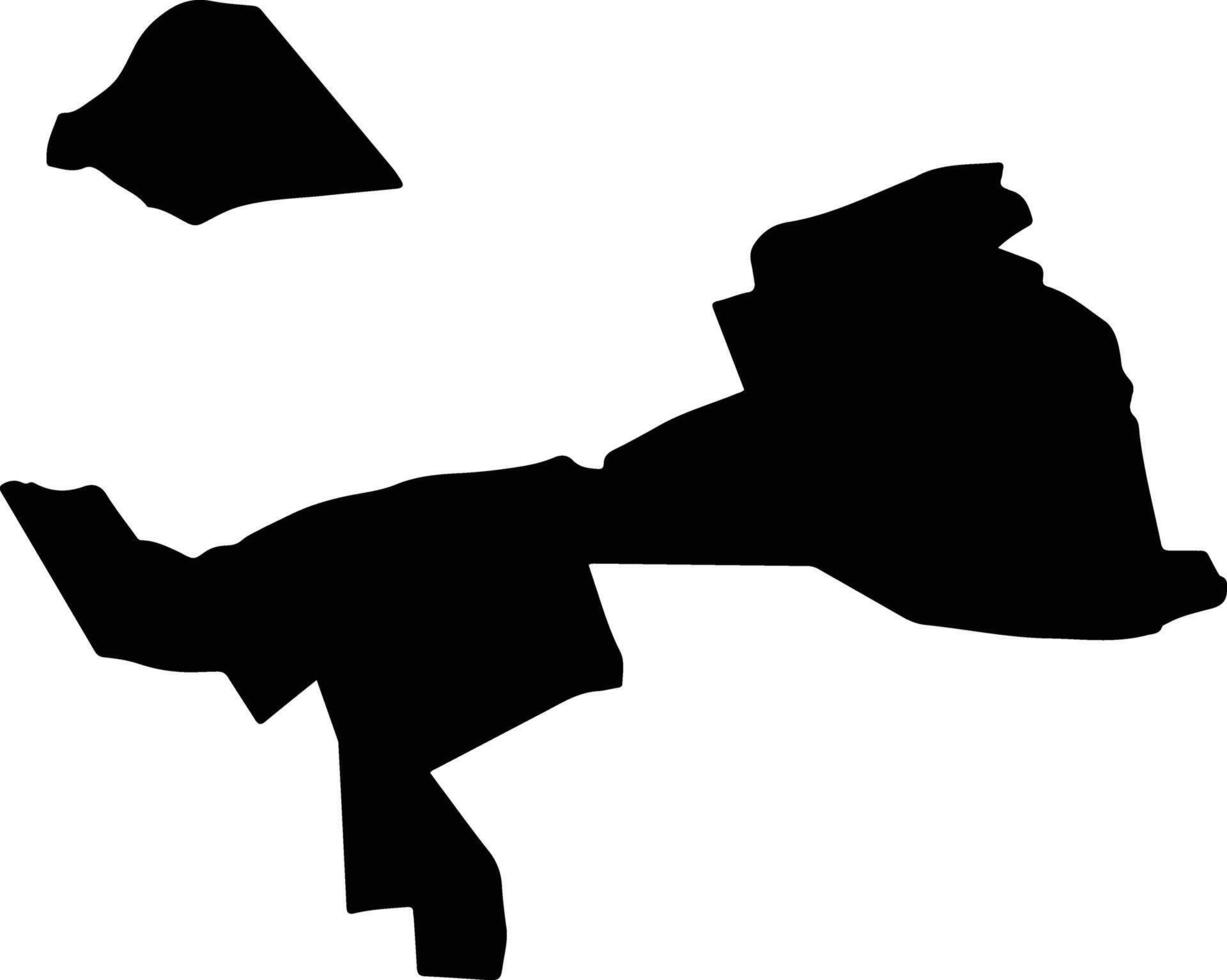 WILAYAT AL BURAYMI Oman silhouette map vector