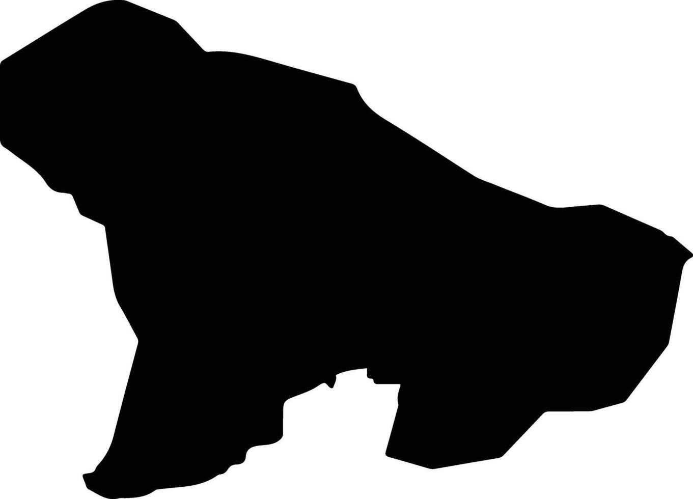 WILAYAT AL HAMRA Oman silhouette map vector