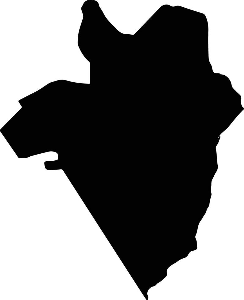 WILAYAT AL JAZIR Oman silhouette map vector