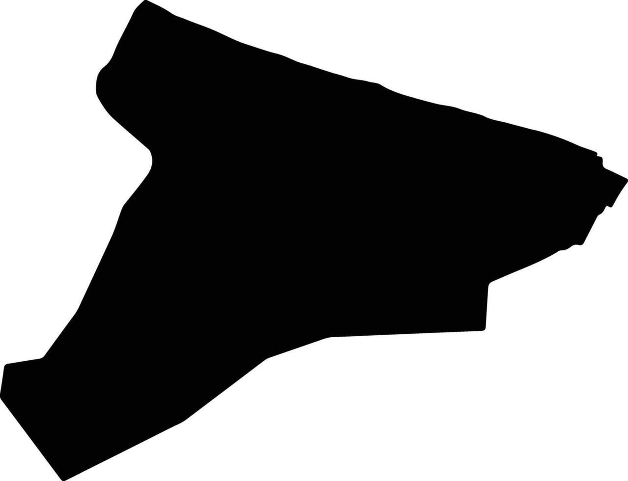 WILAYAT AS SUWAYQ Oman silhouette map vector