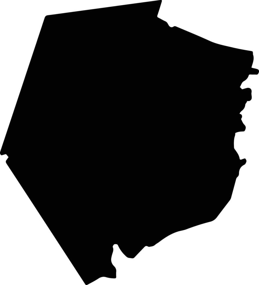 WILAYAT HAYMA Oman silhouette map vector