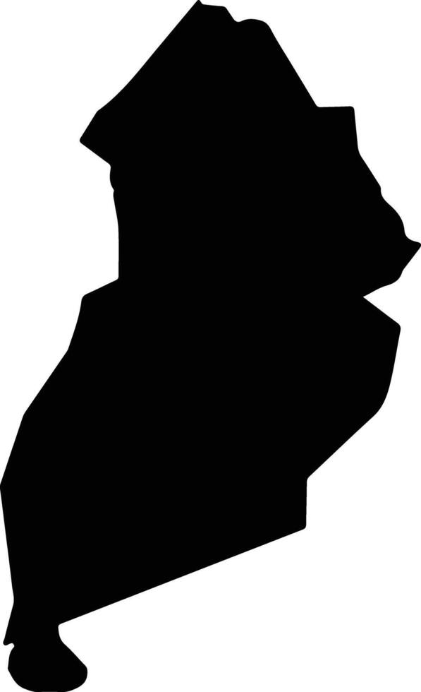 WILAYAT IZKI Oman silhouette map vector