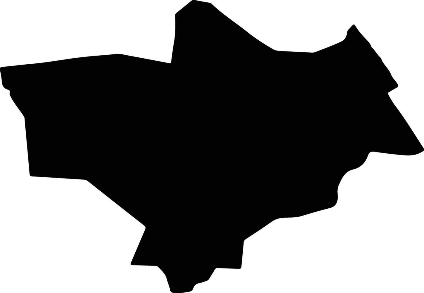 WILAYAT LIWA Oman silhouette map vector