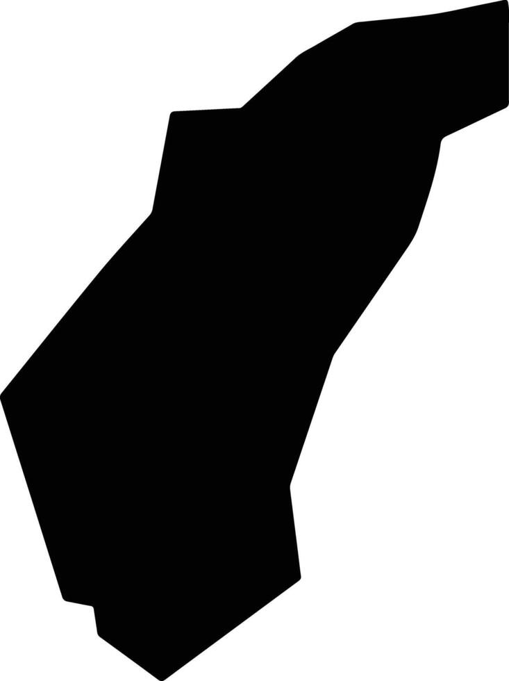 WILAYAT MANAH Oman silhouette map vector