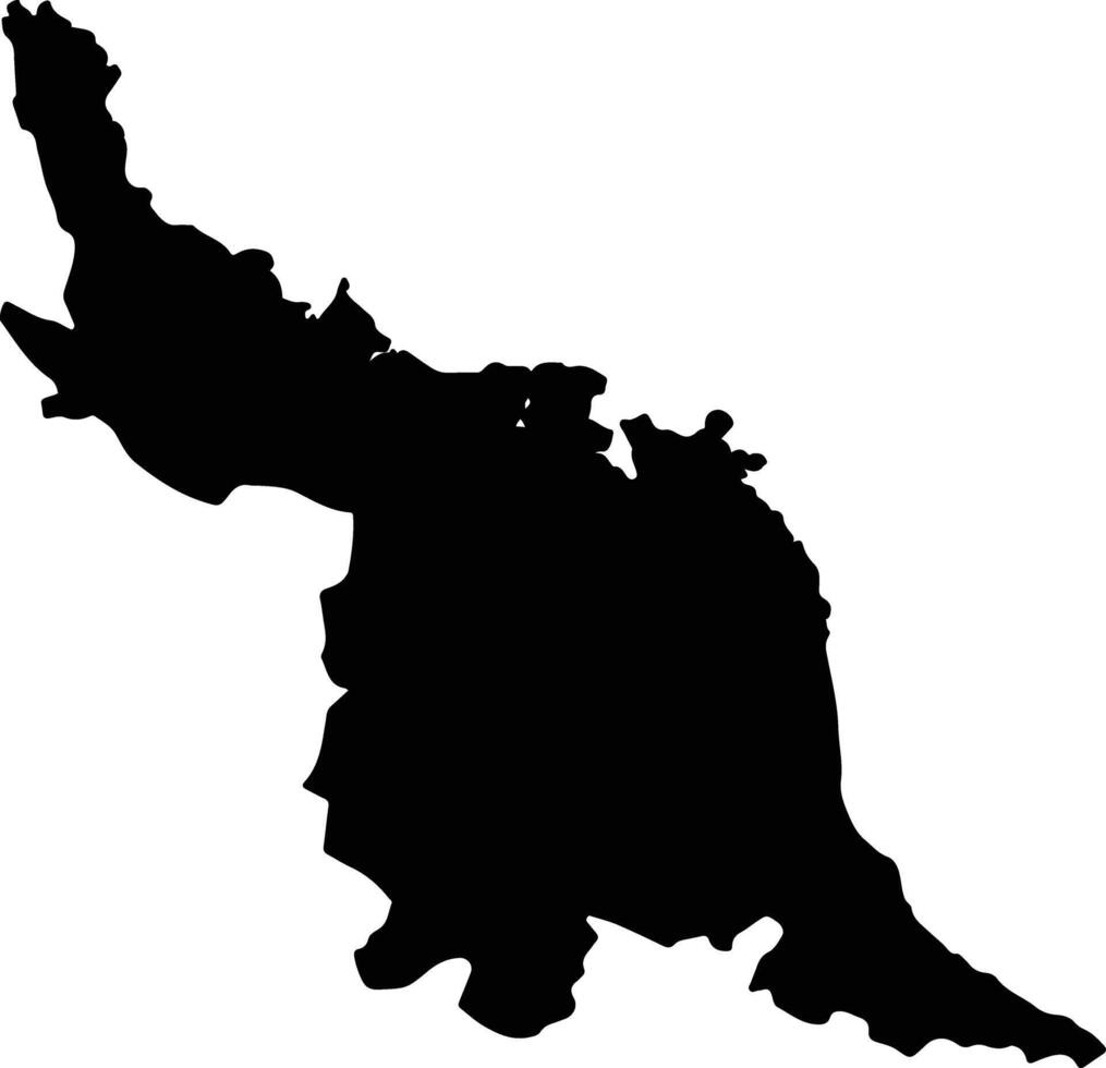 WILAYAT MUSCAT Oman silhouette map vector