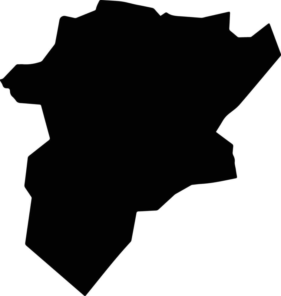 WILAYAT NIZWA Oman silhouette map vector