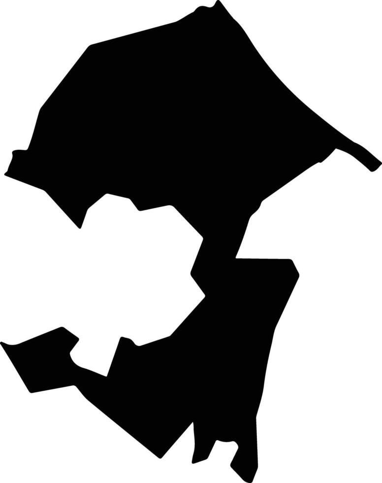 WILAYAT SAHAM Oman silhouette map vector
