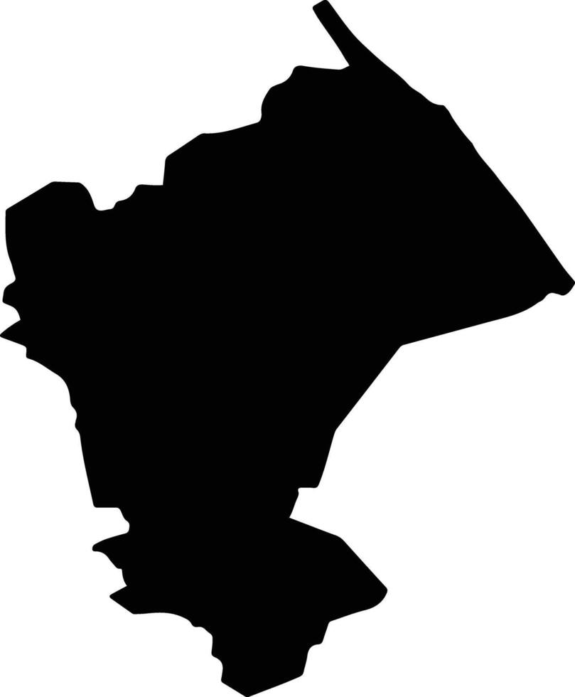 WILAYAT SOHAR Oman silhouette map vector