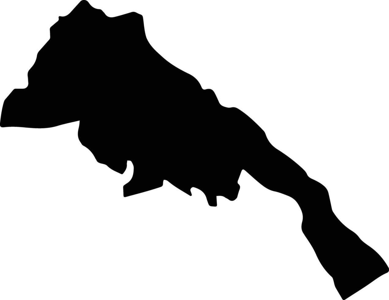 Williamsfield Jamaica silhouette map vector