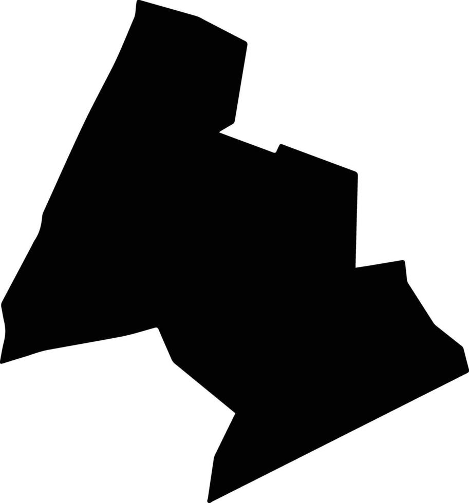 Willowdene Jamaica silhouette map vector