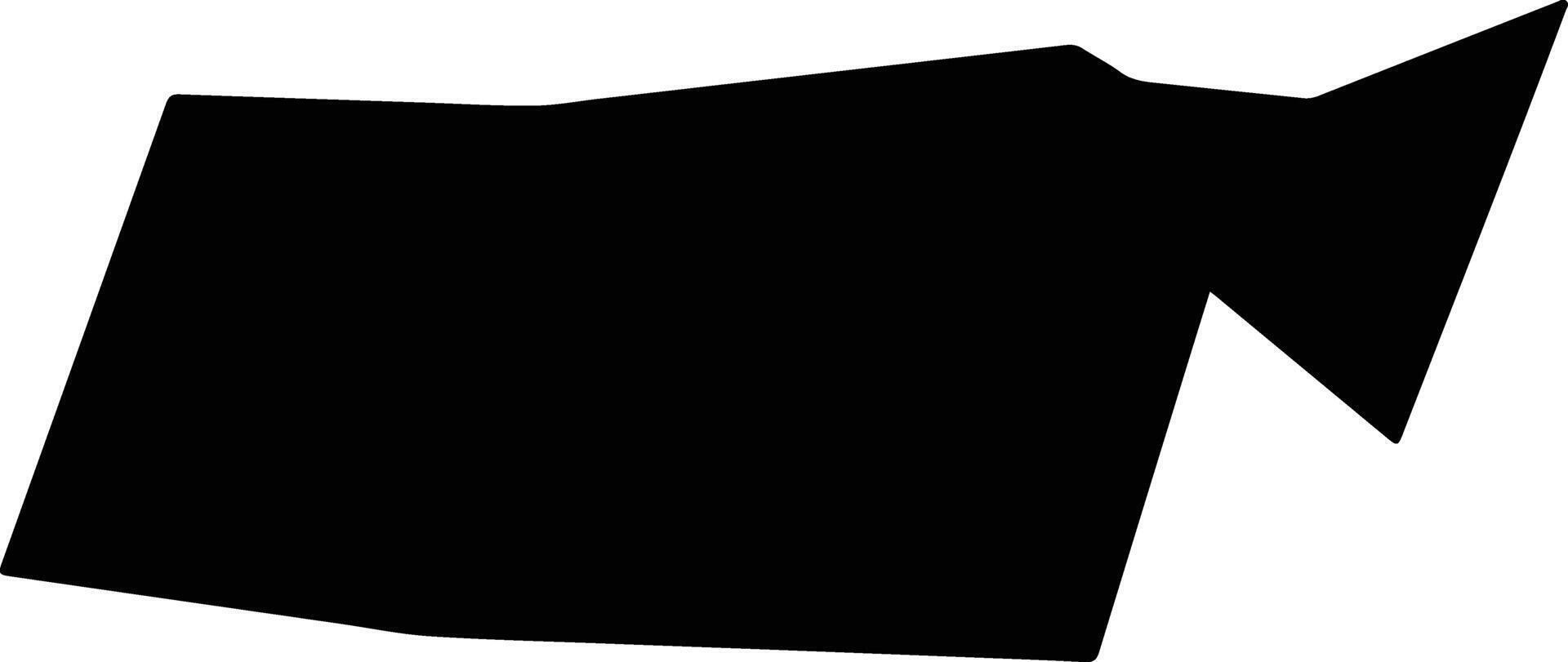 Windhoek East Namibia silhouette map vector