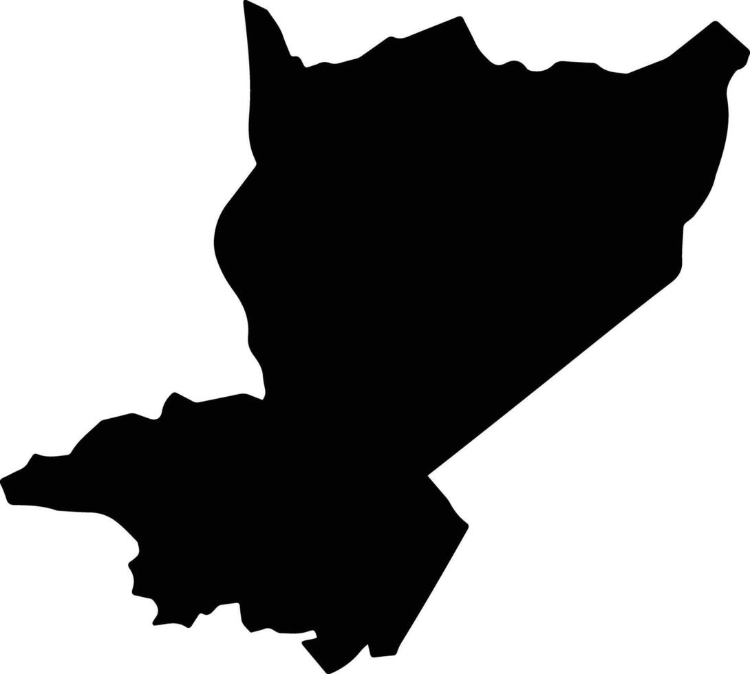 Windsor Jamaica silhouette map vector