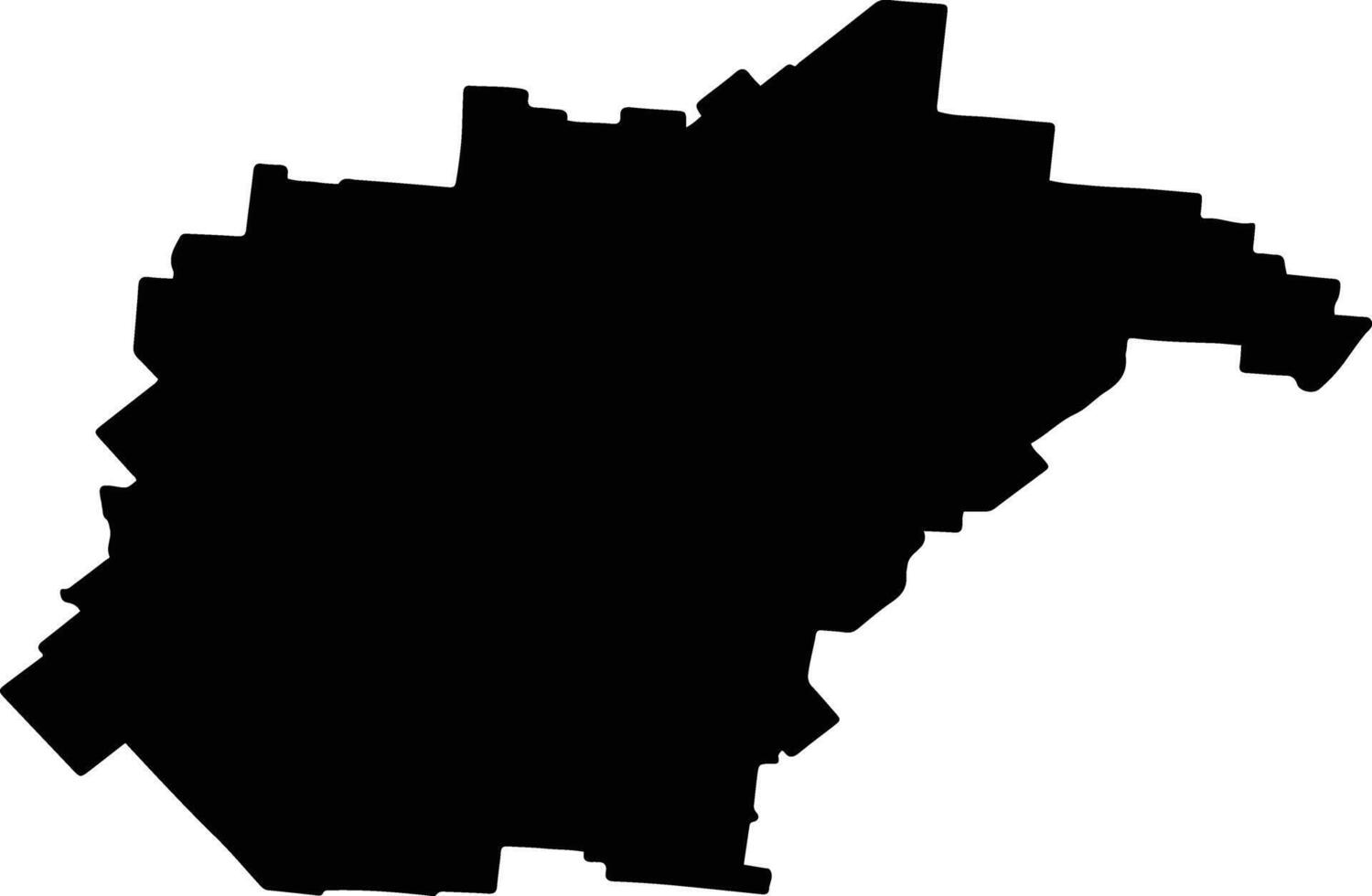Winton Australia silhouette map vector