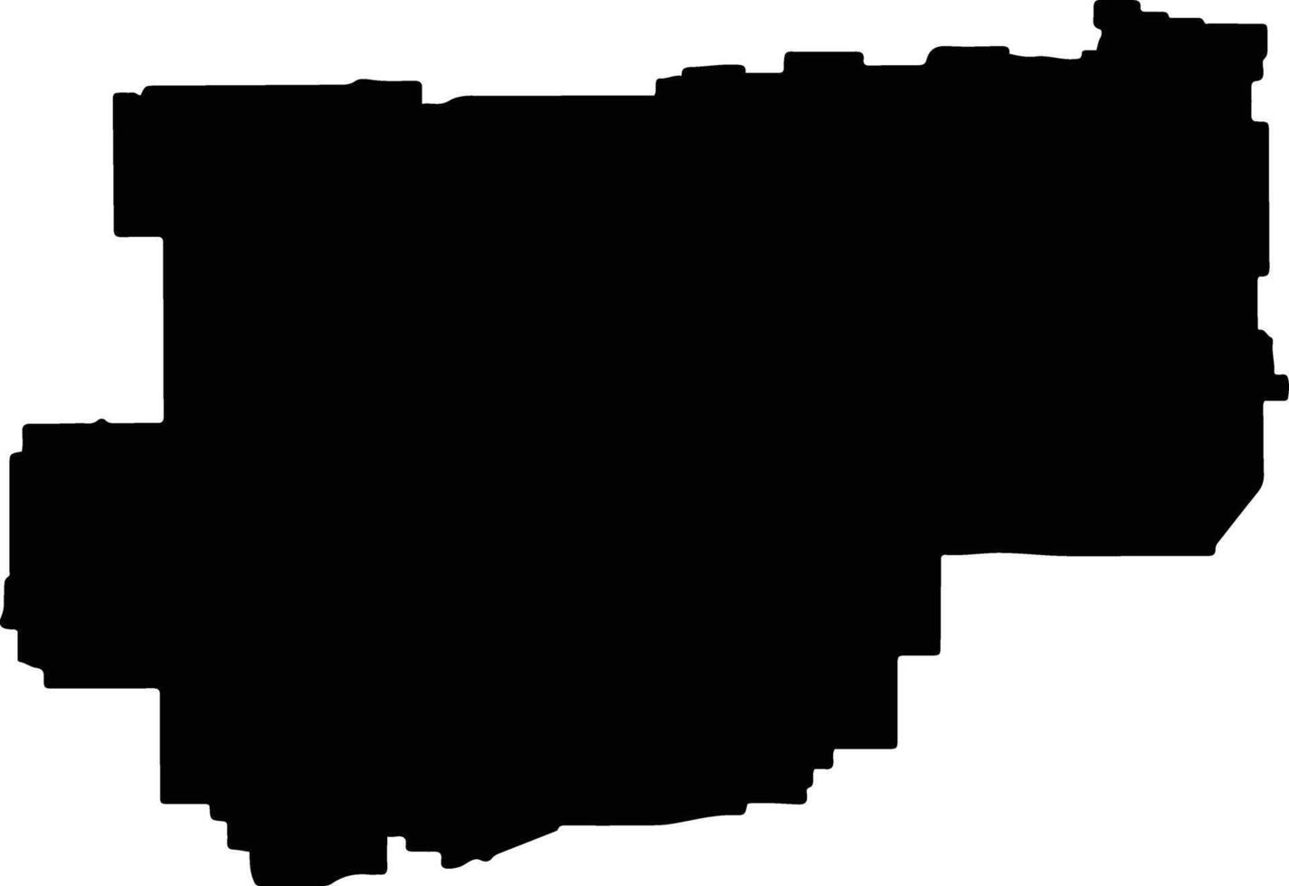 Wongan Ballidu Australia silhouette map vector