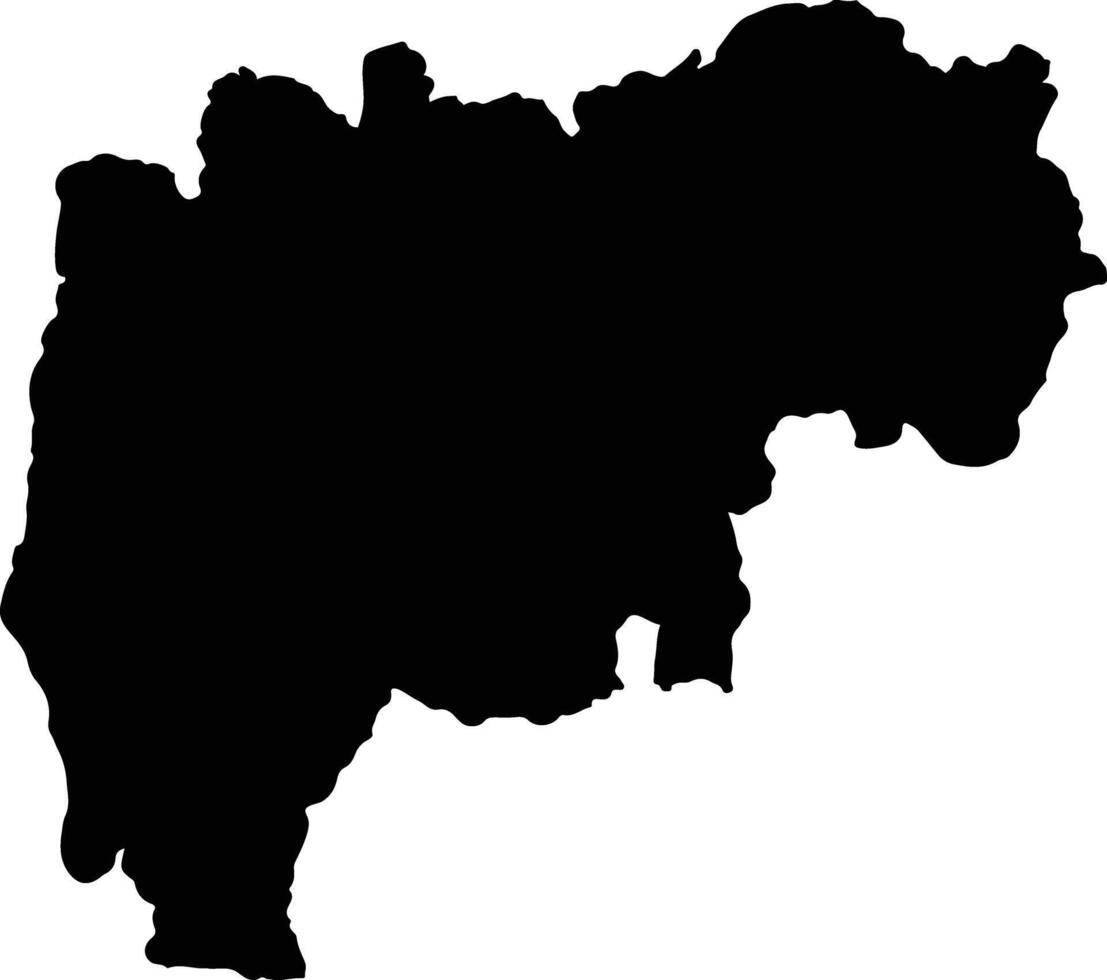 Wonogiri Indonesia silhouette map vector