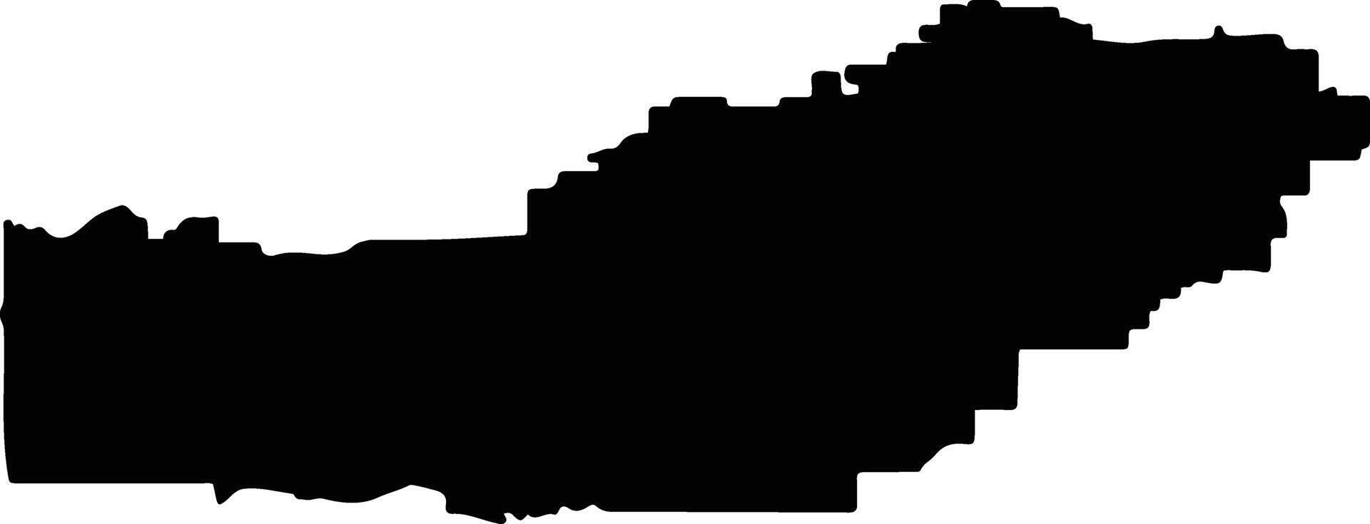 Woodanilling Australia silhouette map vector