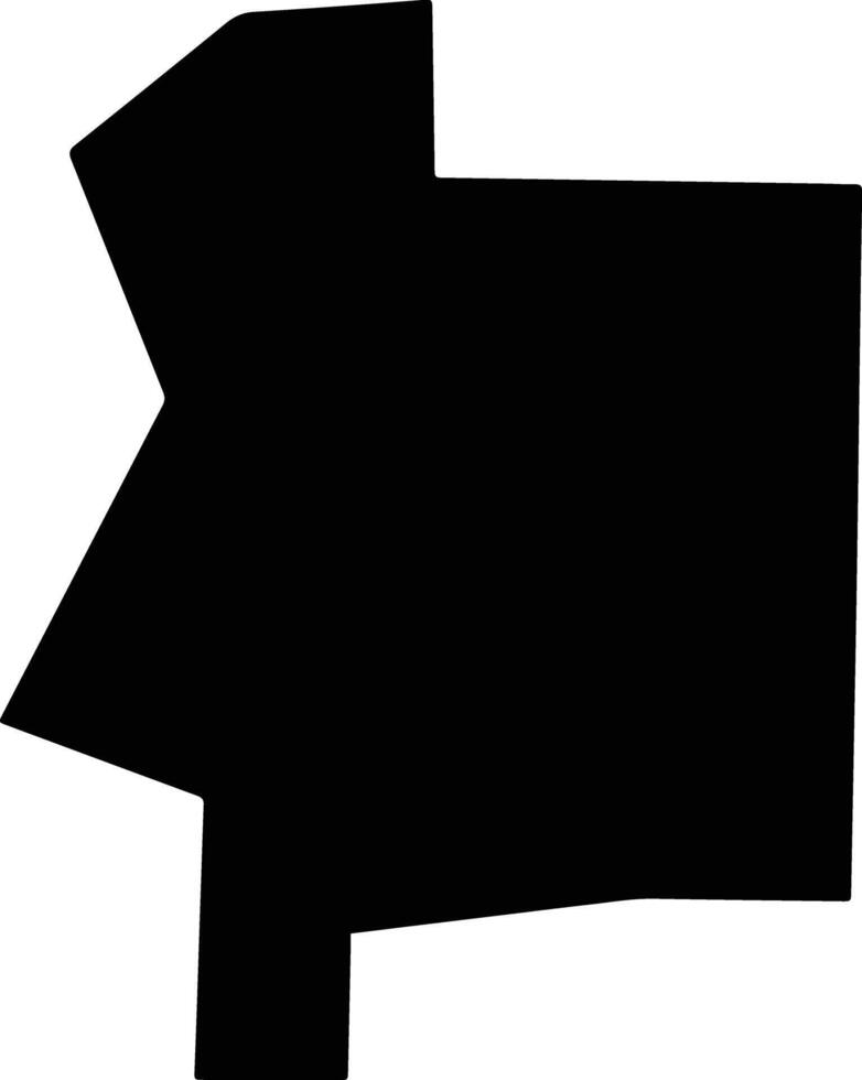 Woodruff United States silhouette map vector