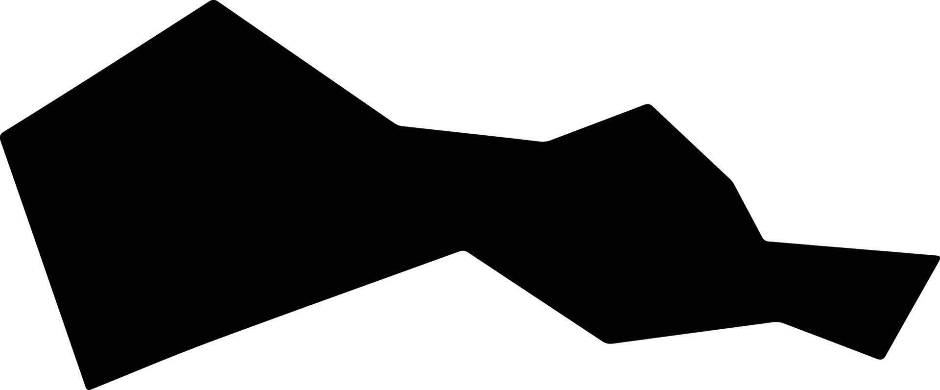 Wufengtujiazuzizhixian China silhouette map vector