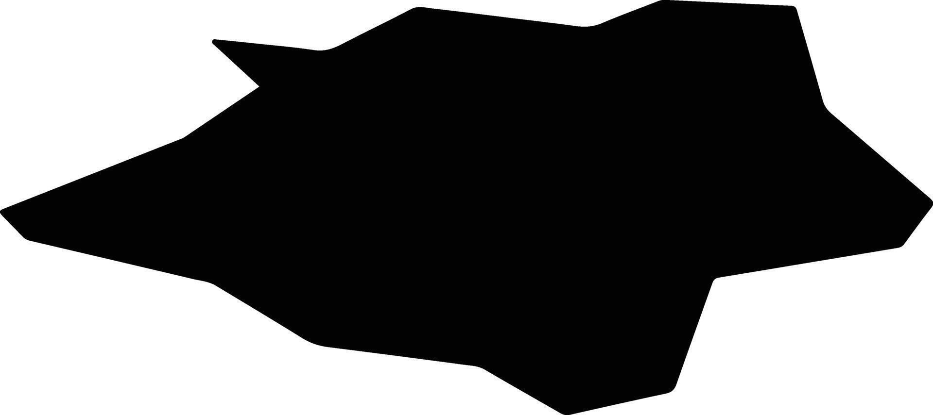 Wulateqianqi China silhouette map vector