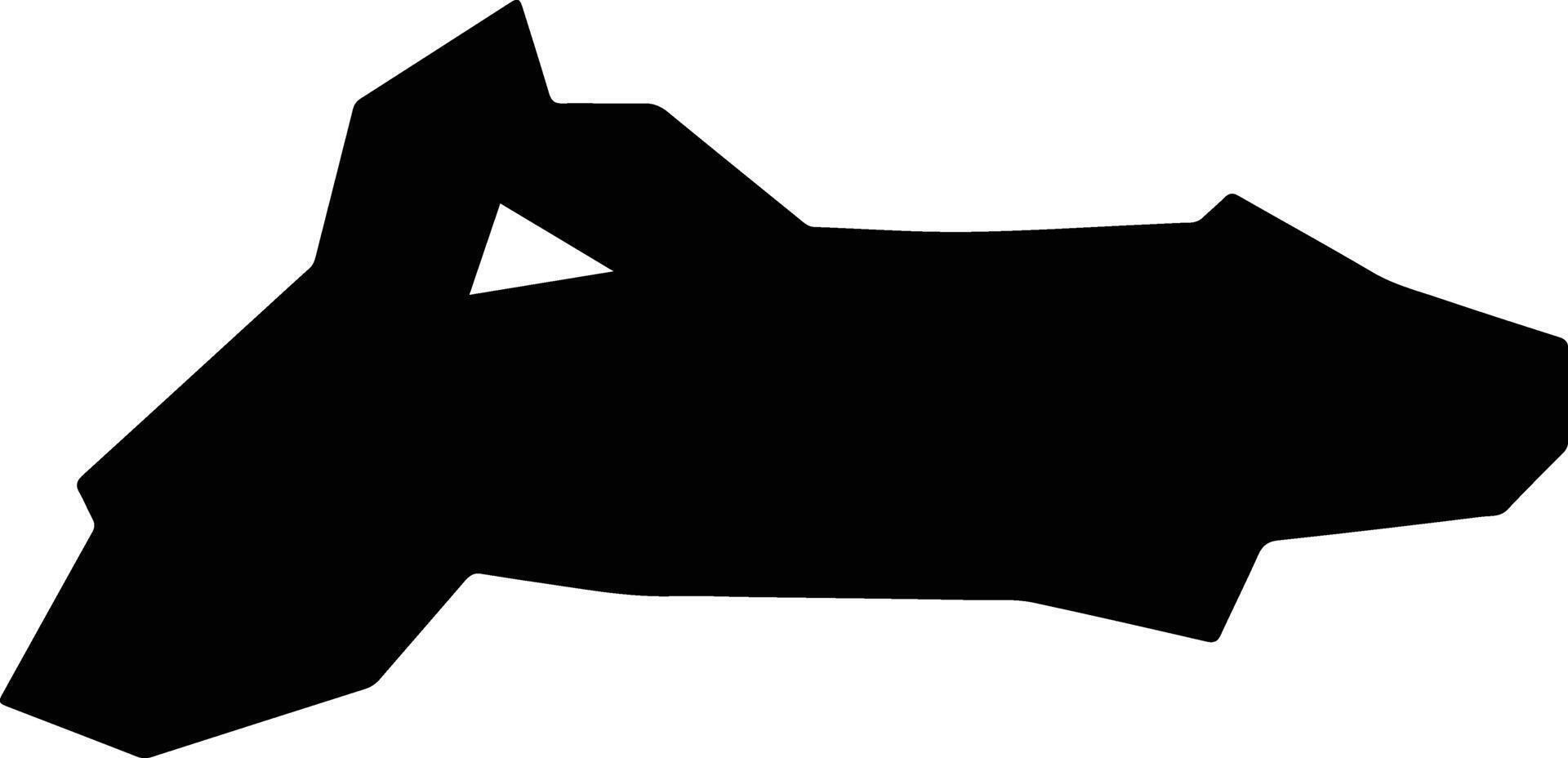 Wulumuqixian China silhouette map vector