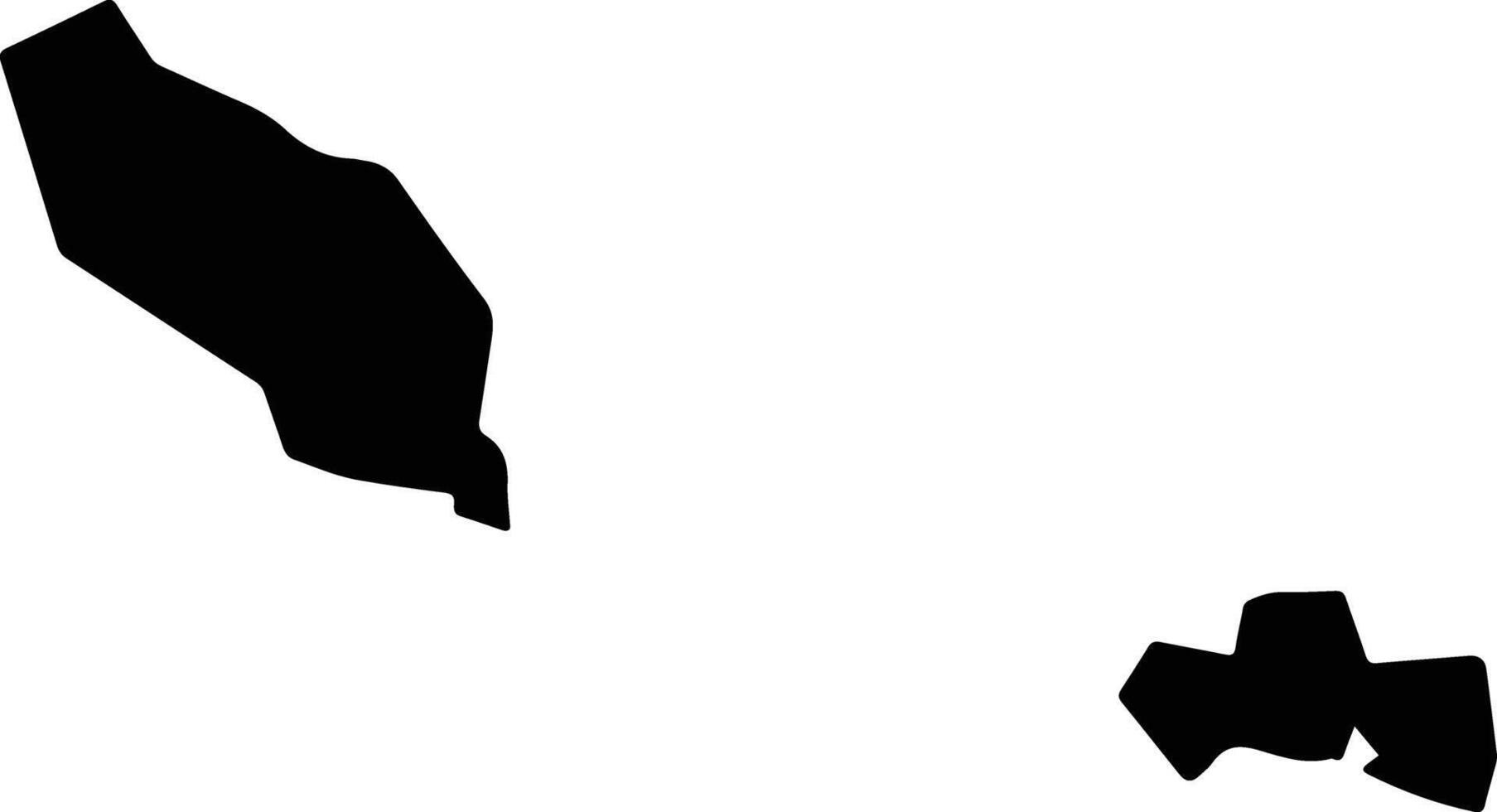 Wuqiu Taiwan silhouette map vector