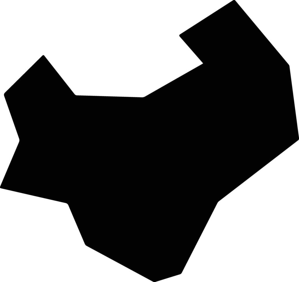 Wuqixian China silhouette map vector