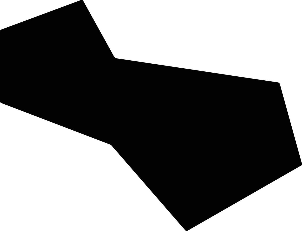 Wushengxian China silhouette map vector