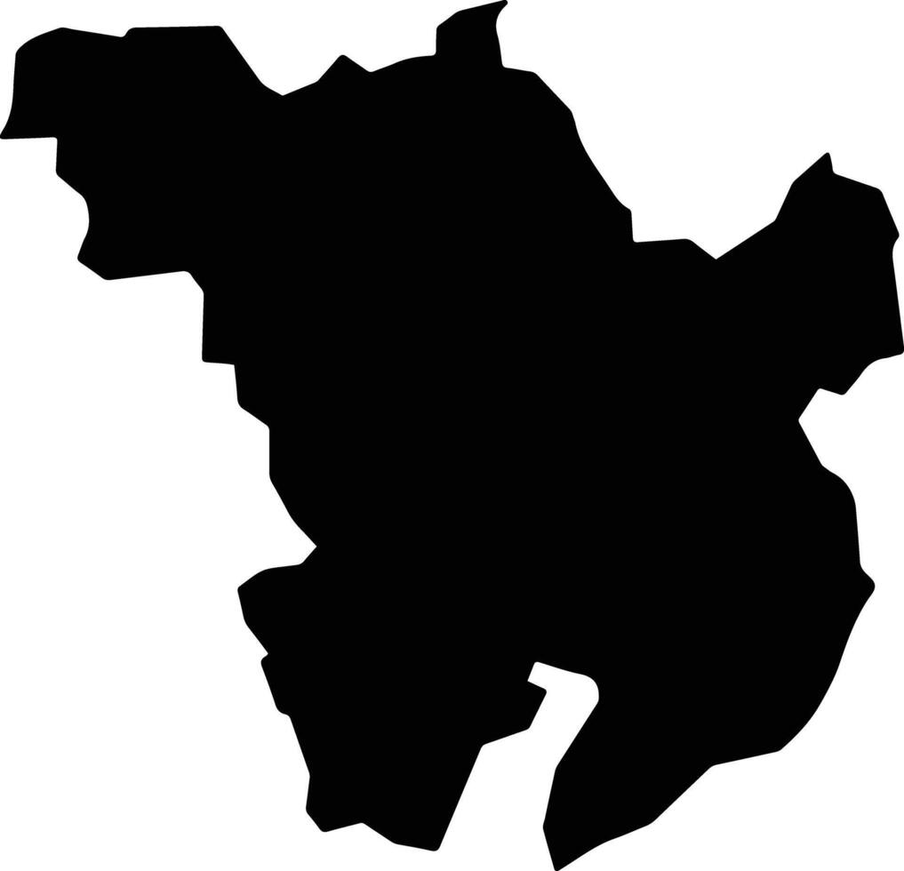 Wusab Al Aali Yemen silhouette map vector