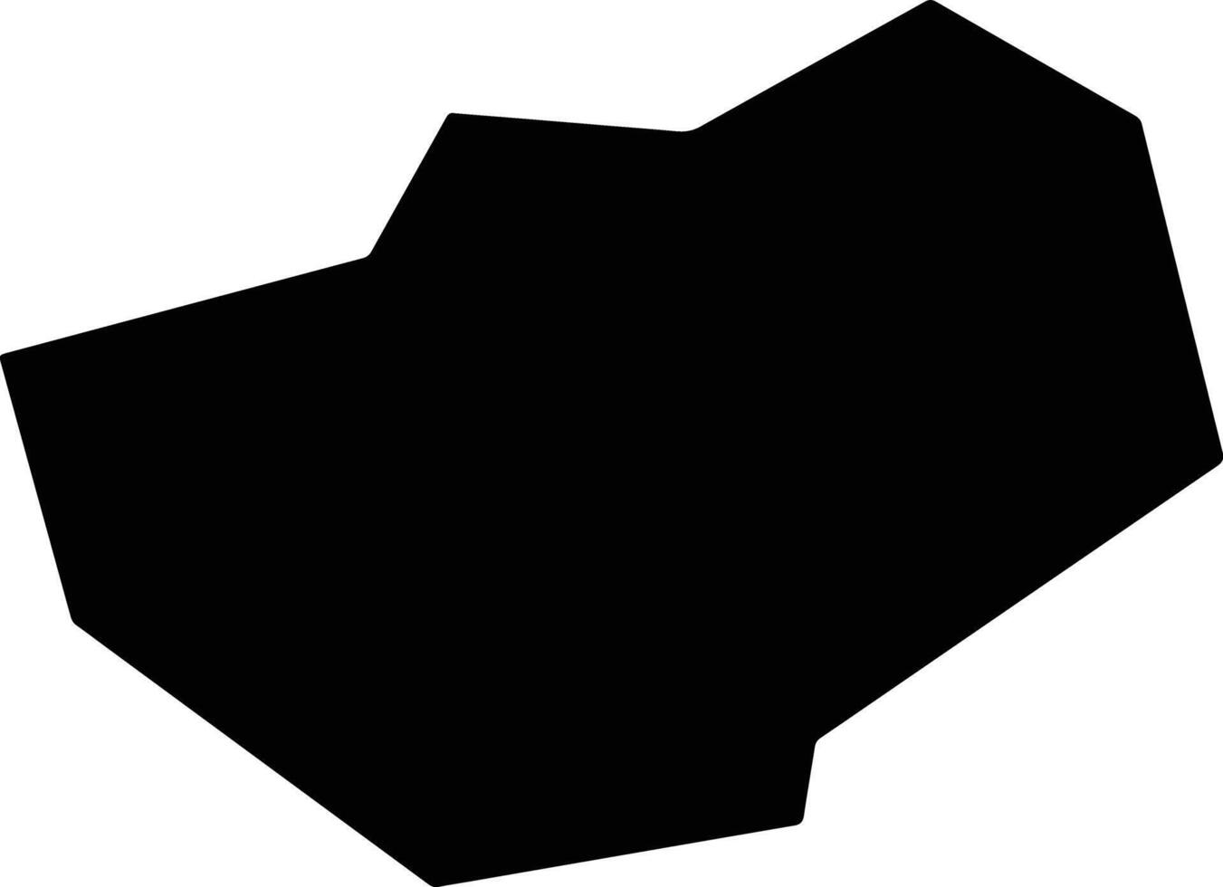 Wutaixian China silhouette map vector