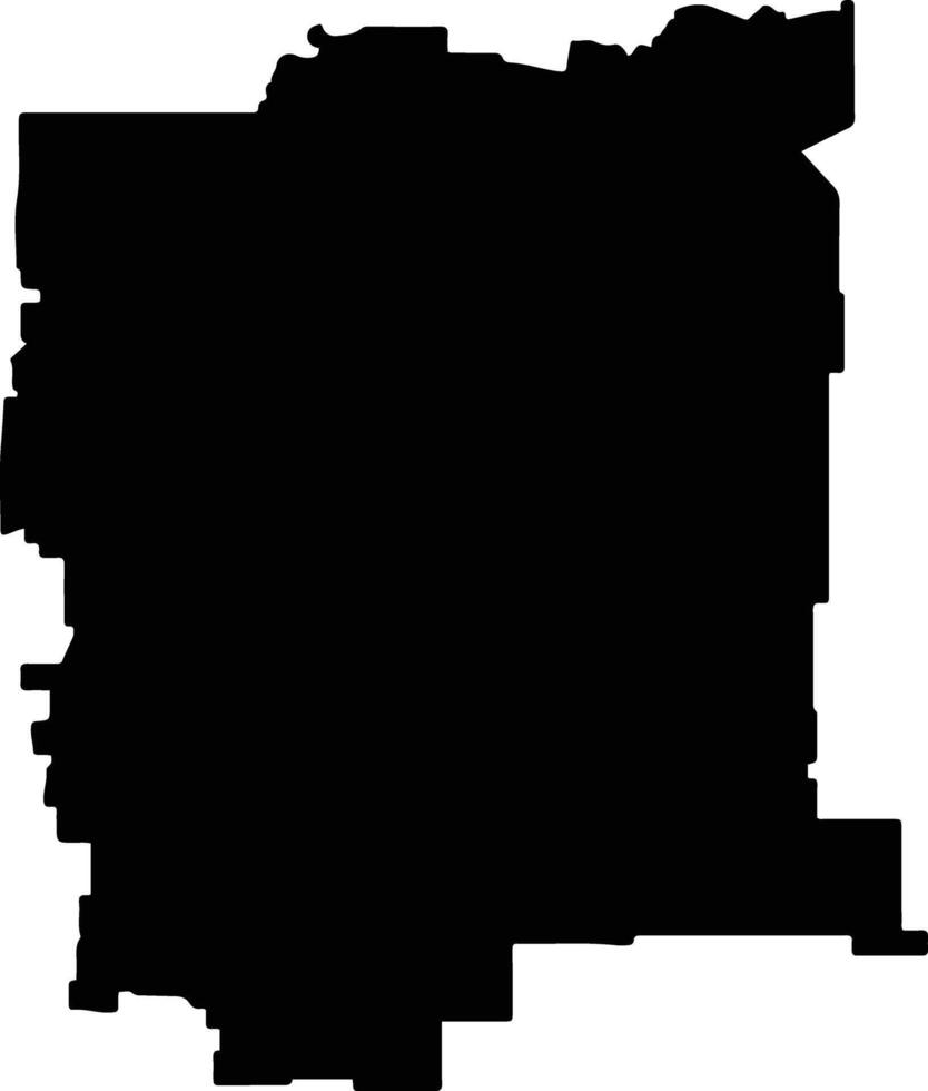 Wyalkatchem Australia silhouette map vector