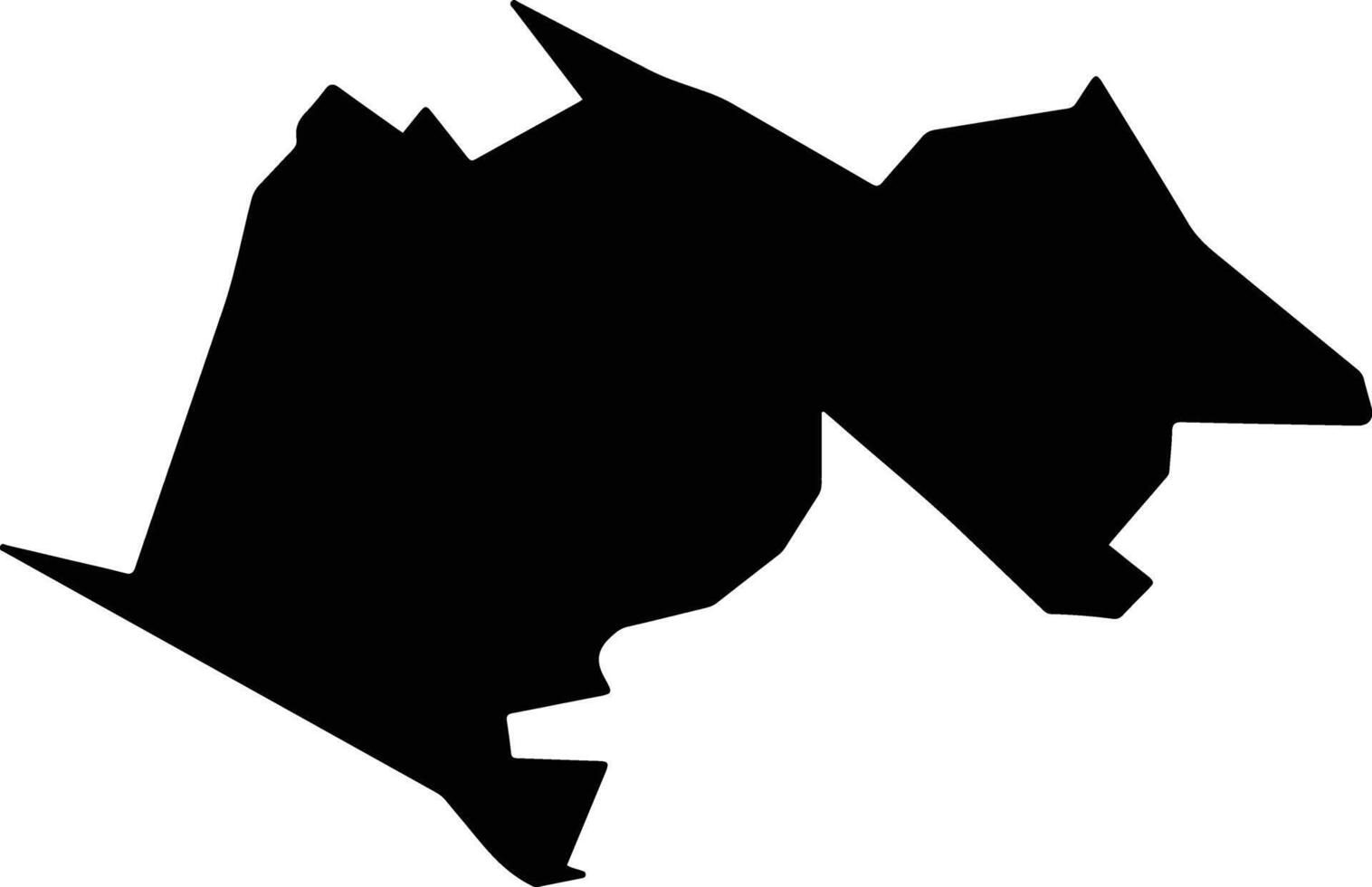 Xaloztoc Mexico silhouette map vector