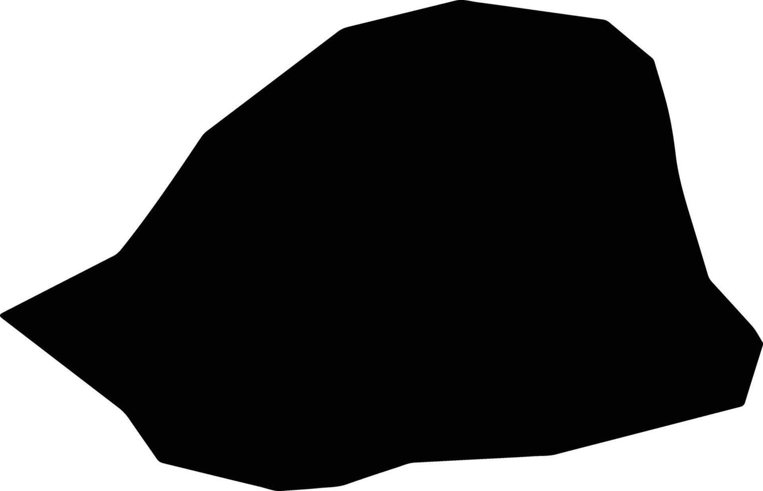 Xalzan Mongolia silhouette map vector