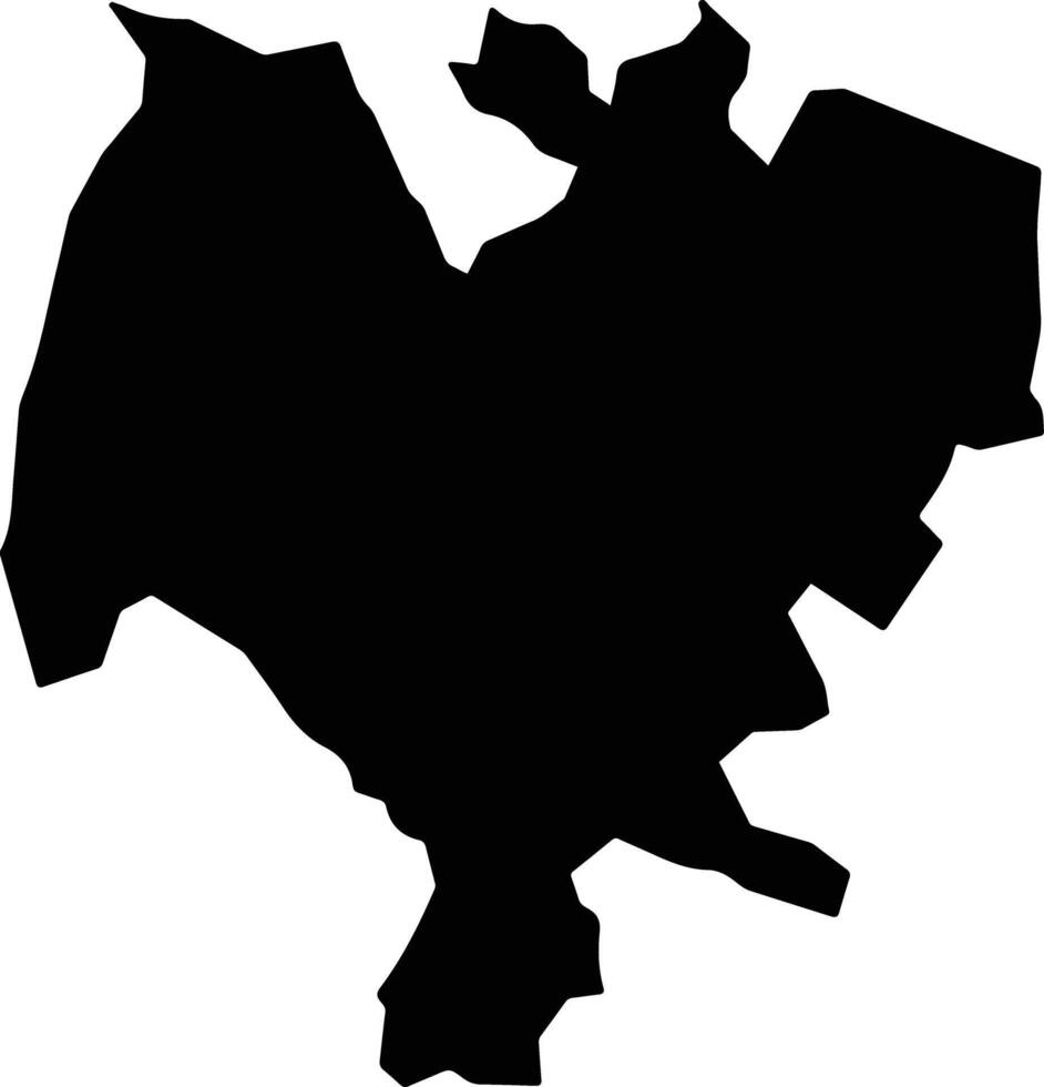 Xaltocan Mexico silhouette map vector