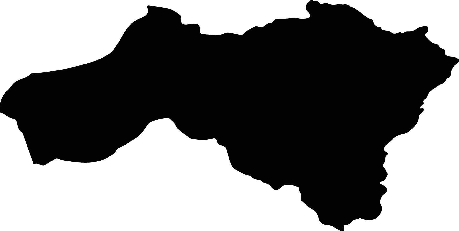 Xamtay Laos silhouette map vector
