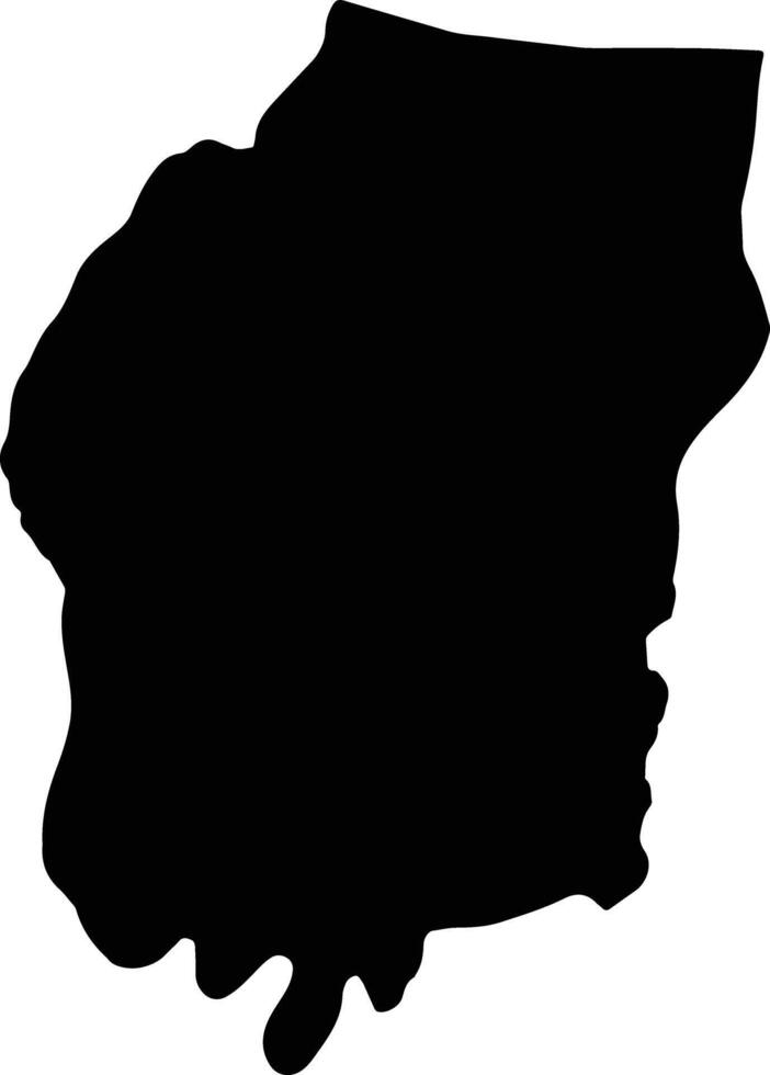 Xanakharm Laos silhouette map vector