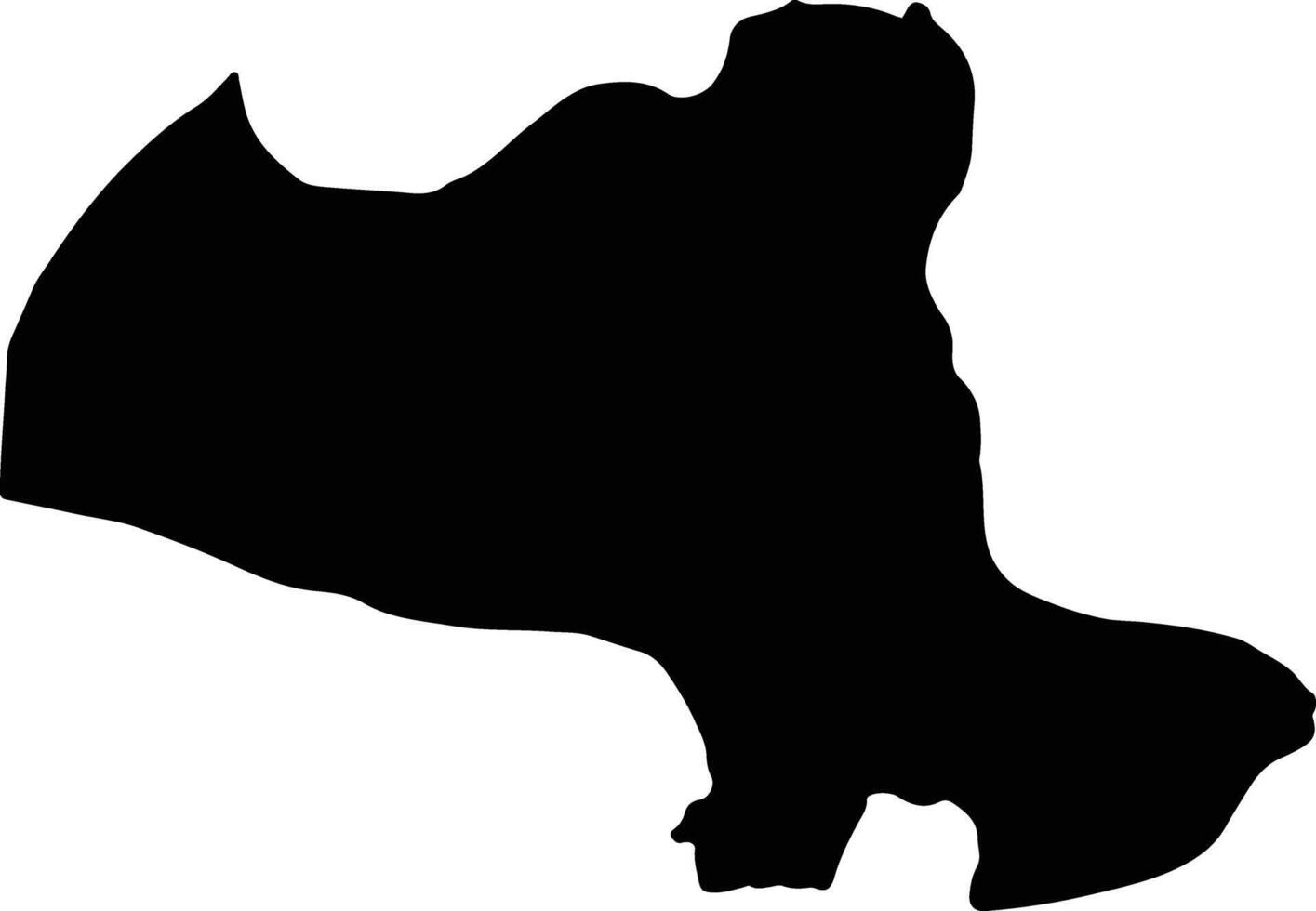 Xamneua Laos silhouette map vector