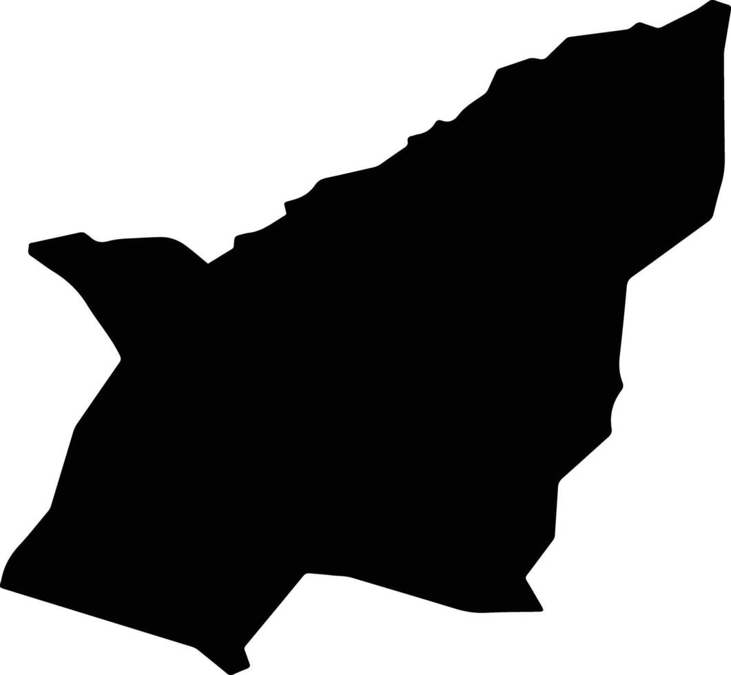 Xangal Mongolia silhouette map vector