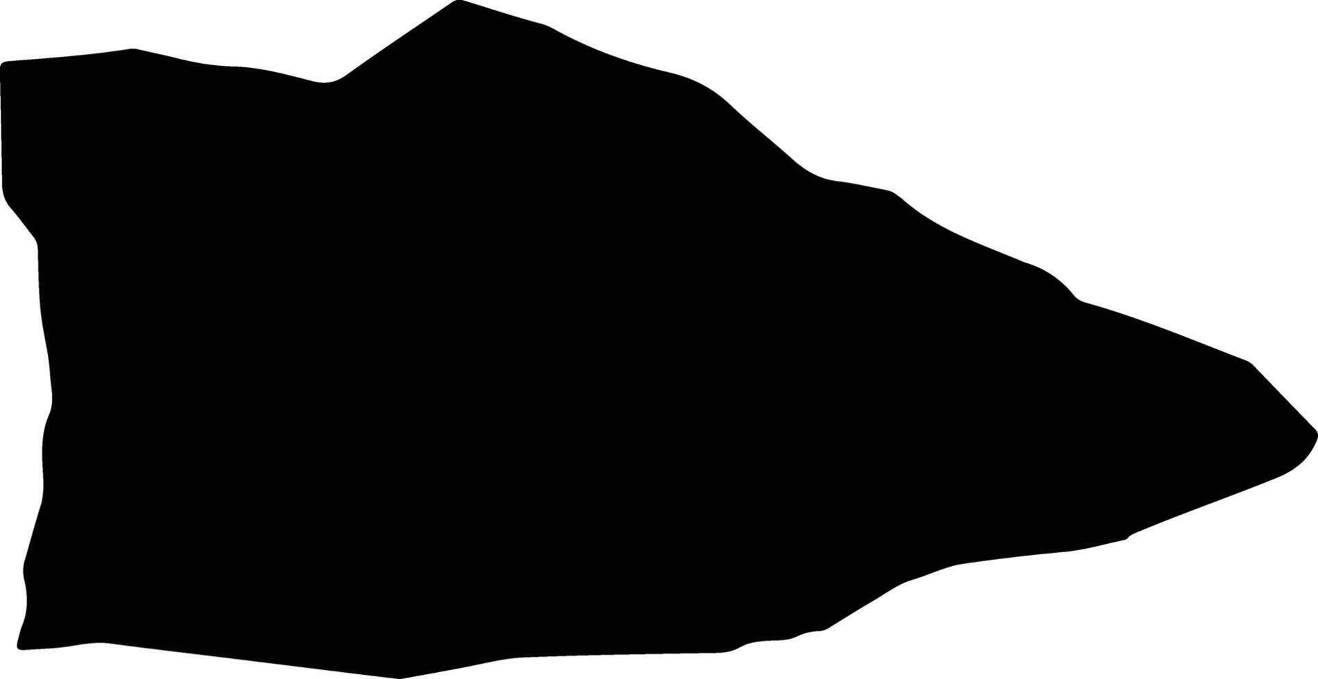 Xatanbulag Mongolia silhouette map vector