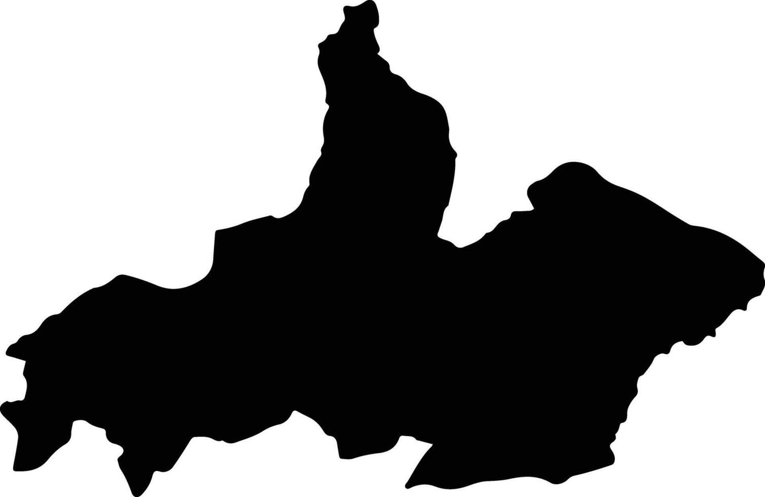 Xay Laos silhouette map vector