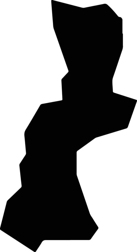 Xerovounos Cyprus silhouette map vector
