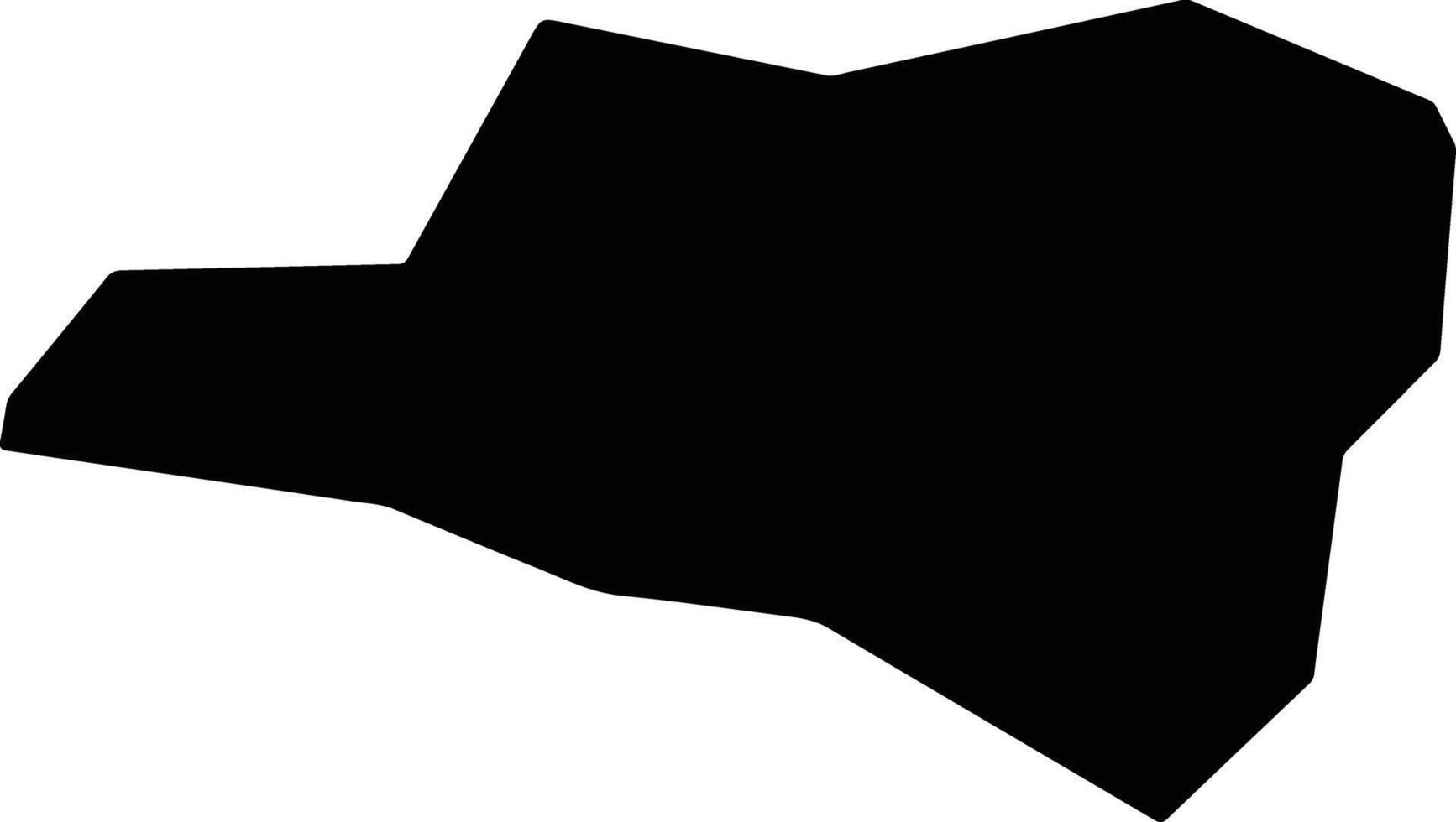 Xewkija Malta silhouette map vector