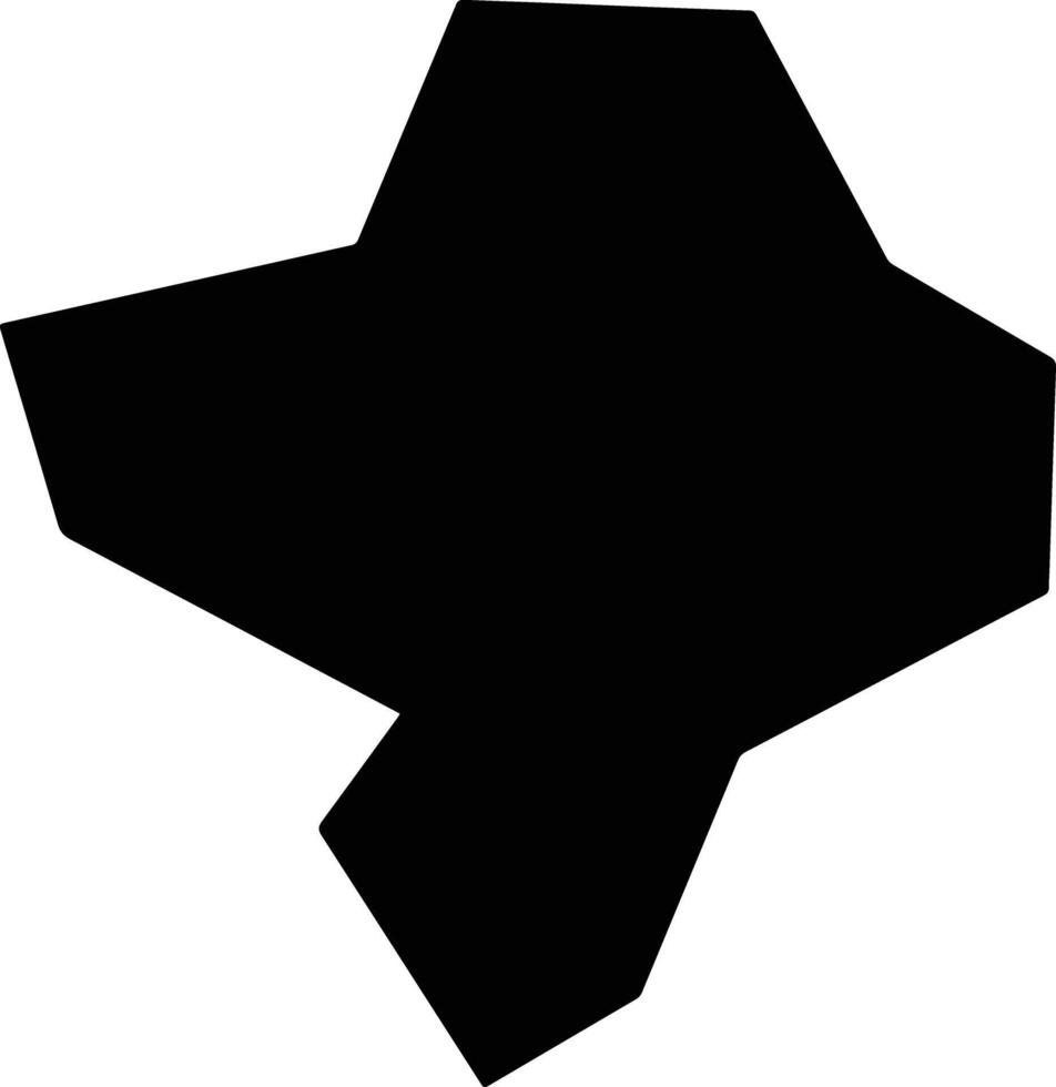 Xianfengxian China silhouette map vector