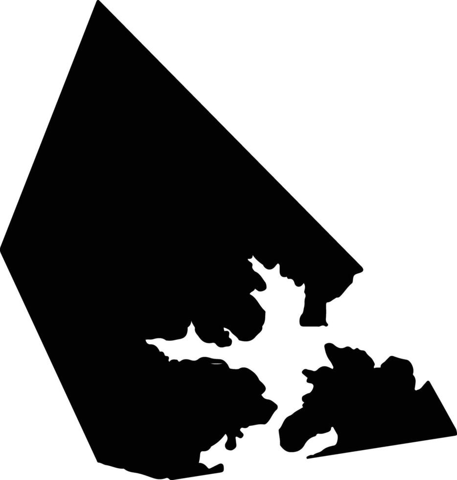 Xiamenshi China silhouette map vector