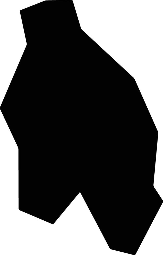 Xiangchengxian China silhouette map vector